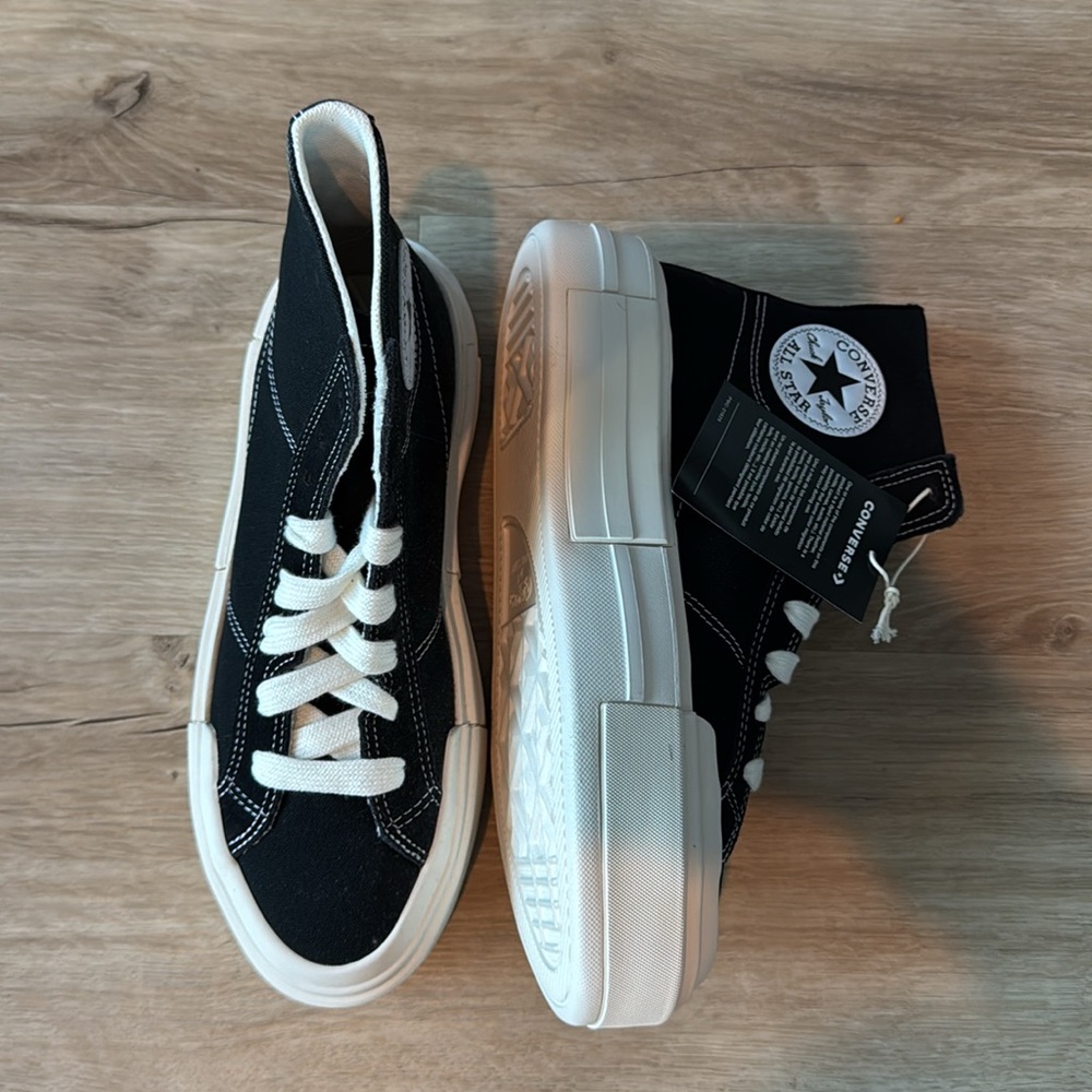 Converse Black Chuck Taylor All Star Cruise Sneakers Tops sz W8.5 M7 - Picture 3 of 13